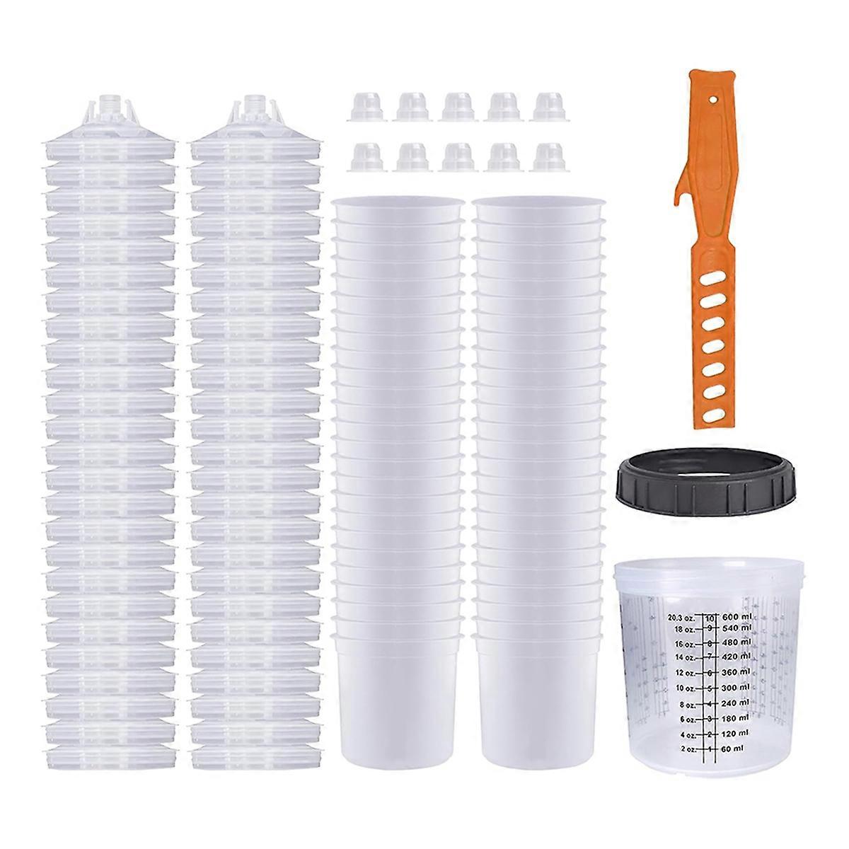 Paint Cup 20 Ounce(600ML) Kit for Automotive Commercial Coatings