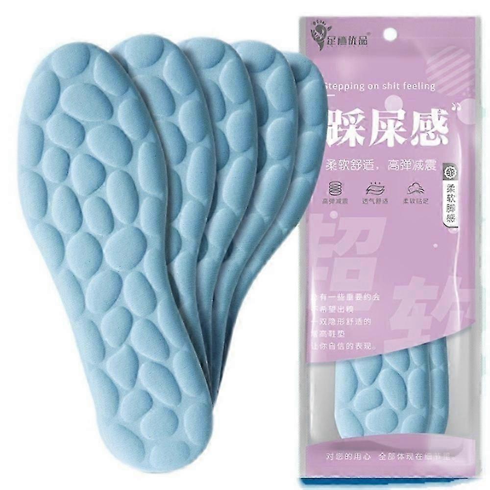 1/2pair Latex Sport Insoles for Men Women Soft High Elasticity Memory Foam Insoles