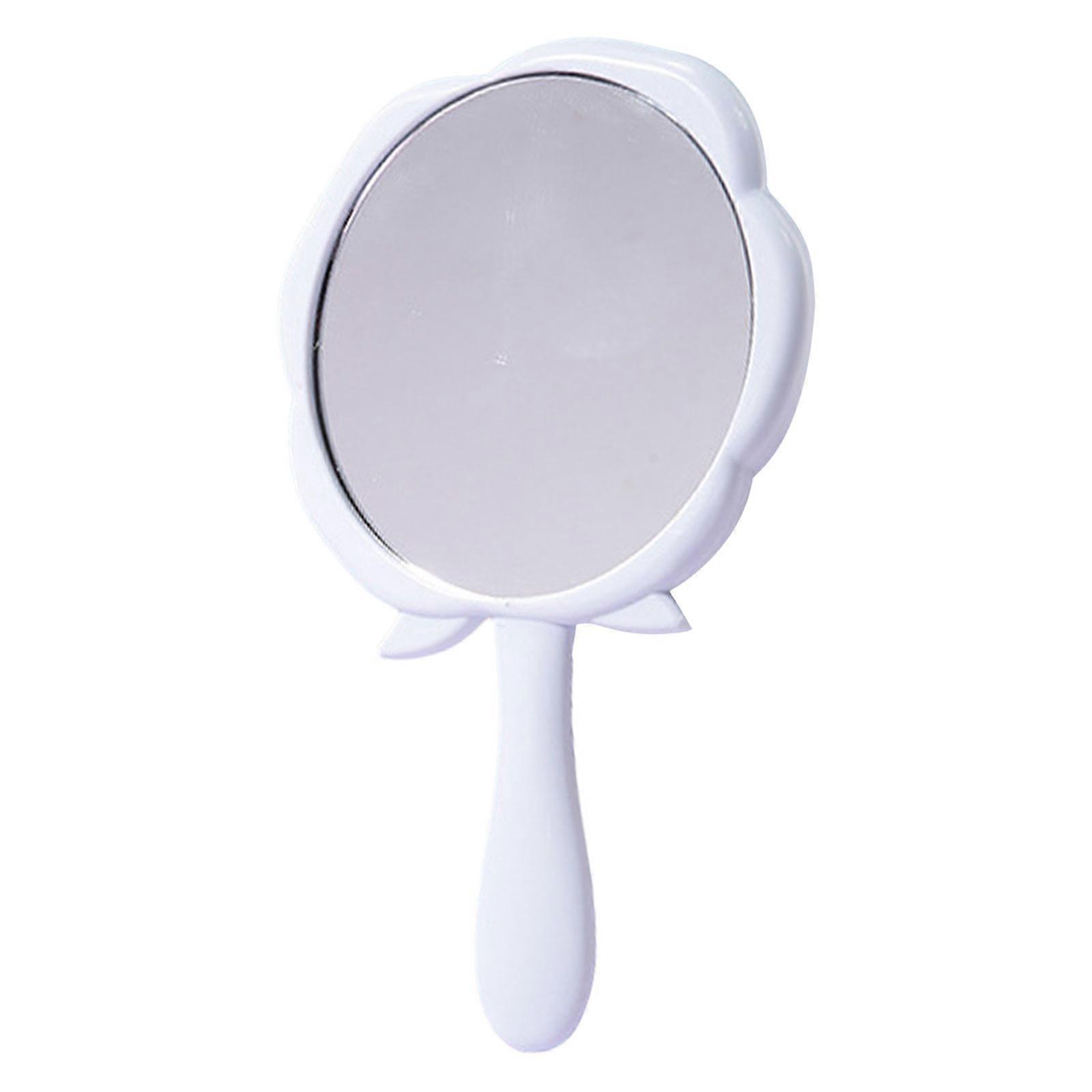 Handheld Mirrored Cosmetic Mirrored Travel Mirrored 3D Rose Shape Mirrored Makeup Mirrored Small Mirrored for Home  Blue