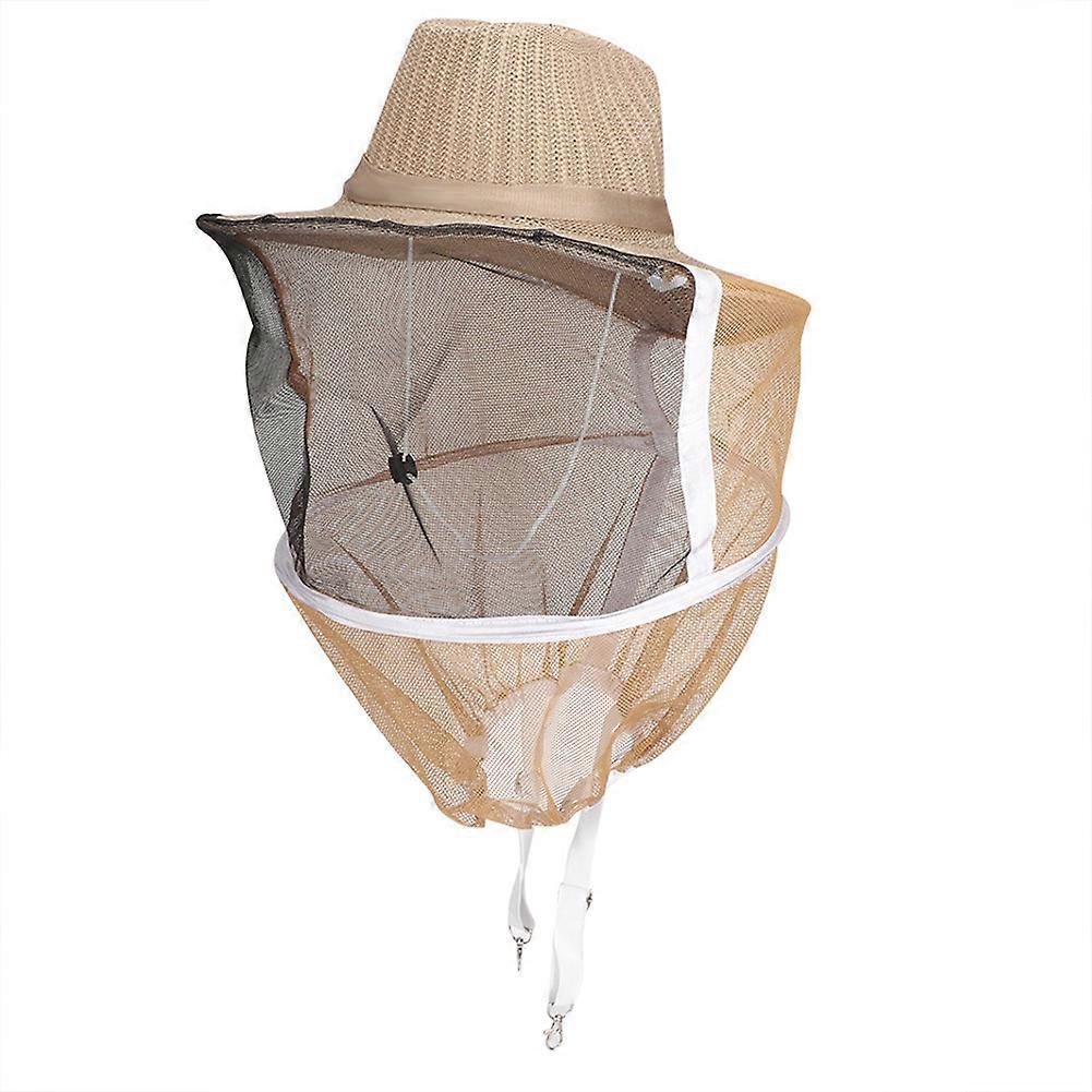 Outdoor Beekeeping Cap Breathable Fireproof Beekeeping Veil Cap Face Head Protector
