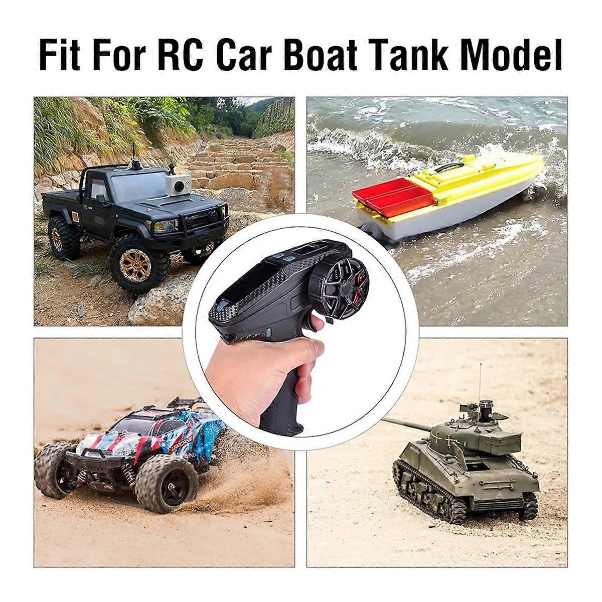 For X6PM-350 RC Transmitter 2.4G 6CH RC Remote Controller with Receiver for RC Car Boat Tank