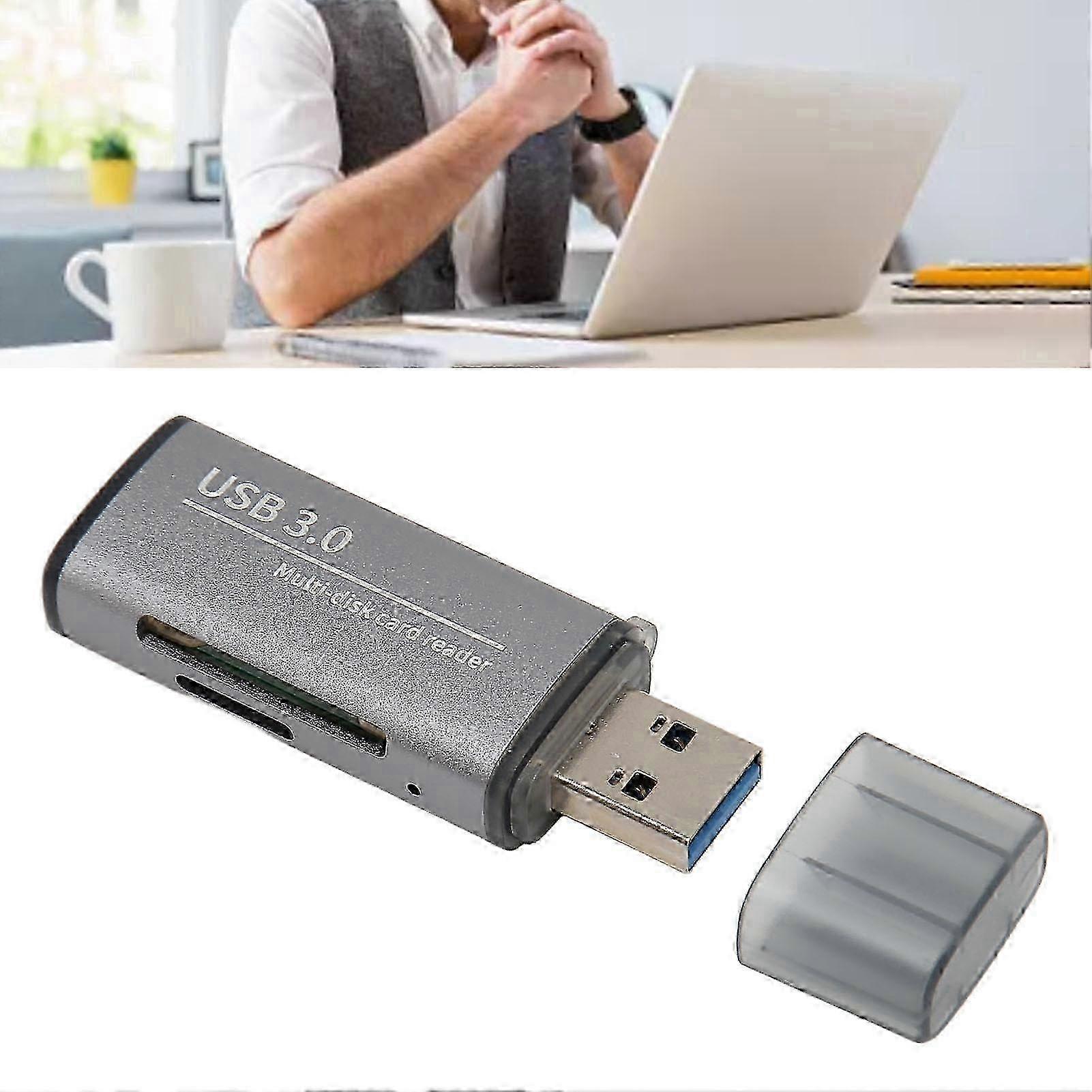 USB 3.0 Memory Card Reader Professional Portable Office Micro Storage Card Reader for Windows 
