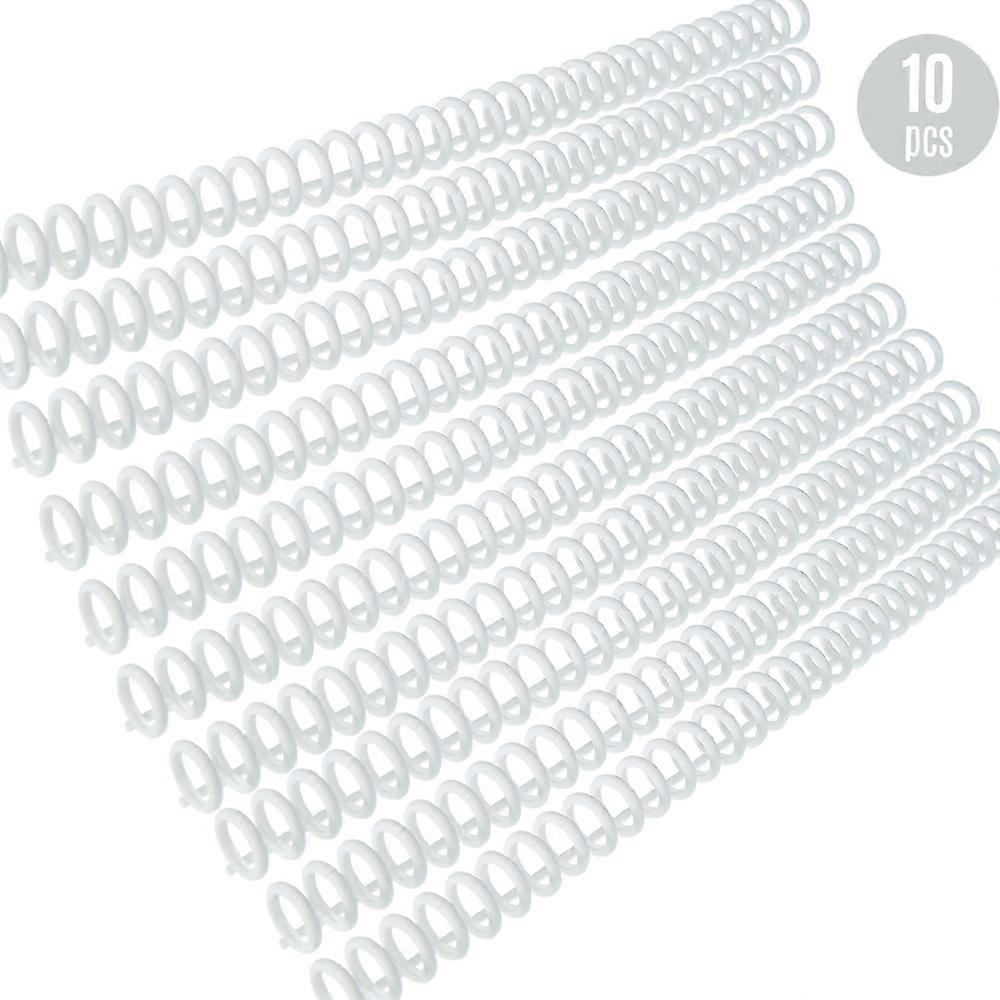 10pcs Plastic 30-Hole Loose Leaf Binders Ring Binding Spines Combs 85 Sheets Capacity for DIY Paper Notebook Album Office Supplies