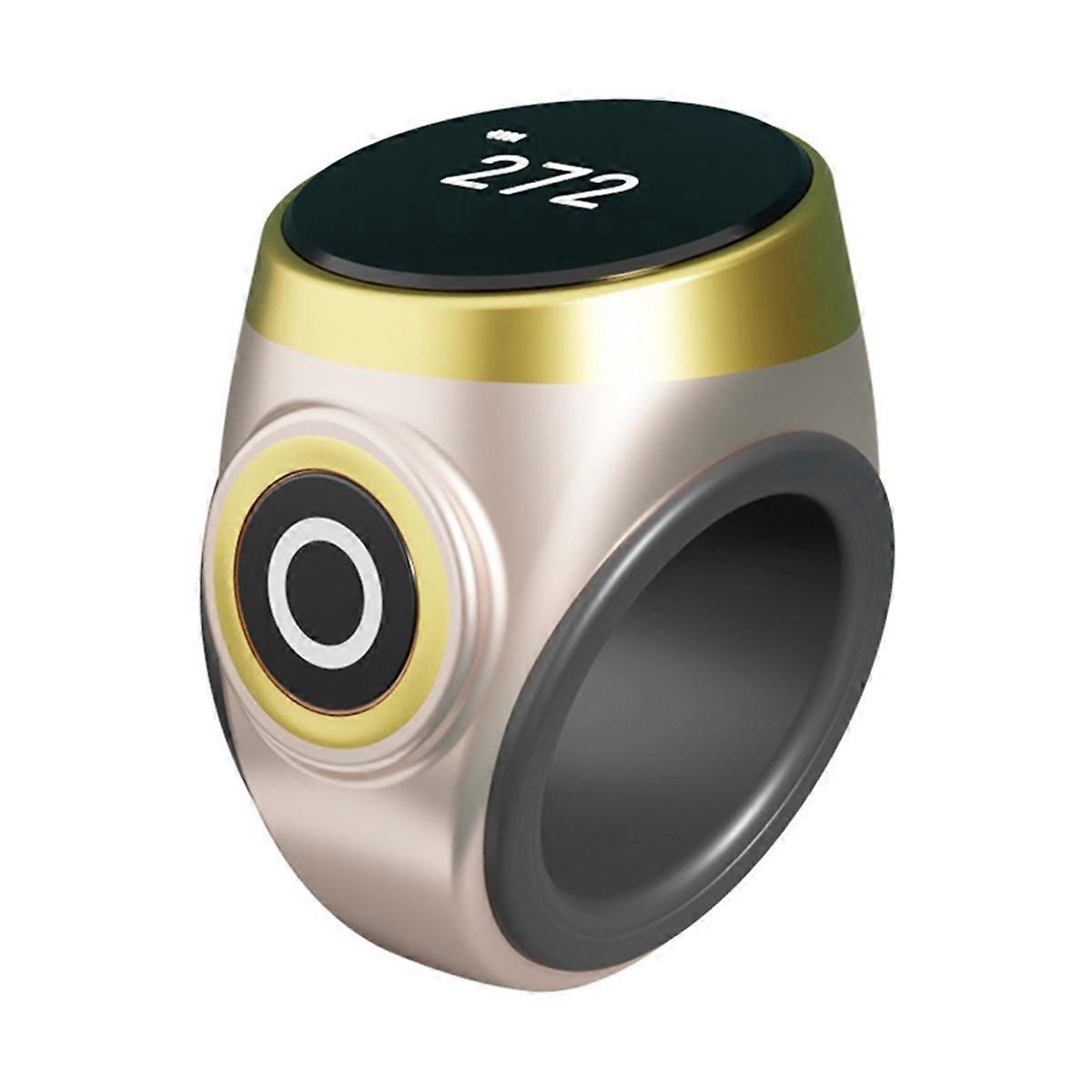 Hand Press Electronic Digital Counting Counter Ethnic Style Portable Points Rechargeable Ring Ring I