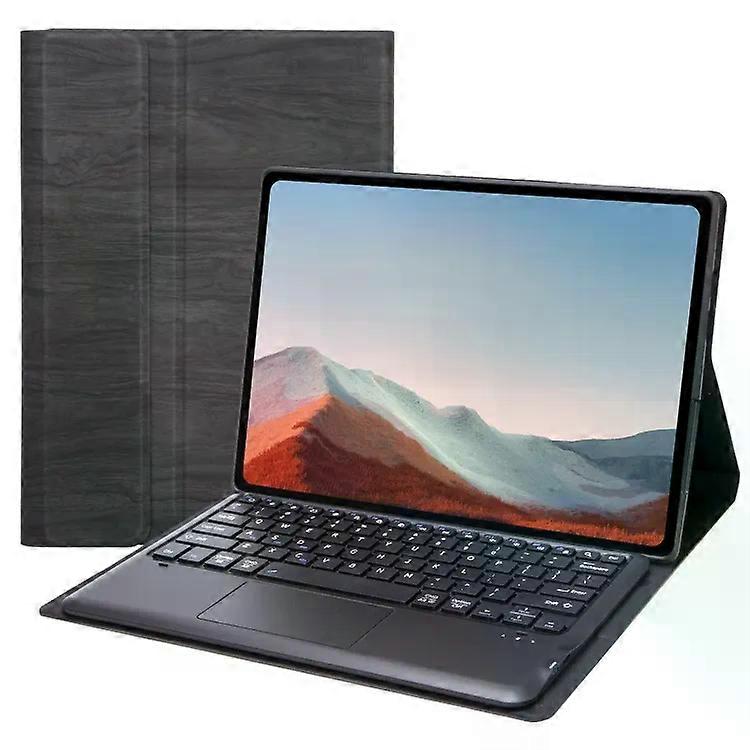 Bluetooth Keyboard Leather Case with Touchpad for Microsoft Surface Pro 4/5/6/7-Tree Texture Design