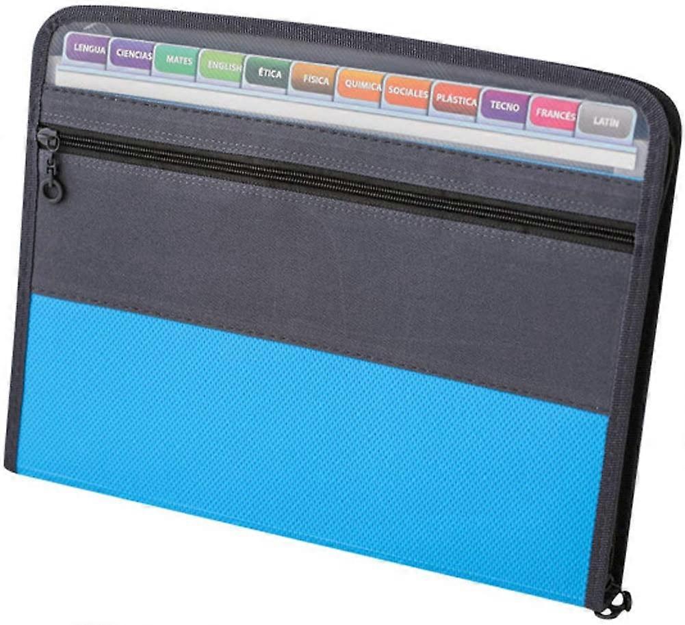 Accordion File Organizer, Sturdy Materials, A4 Sized Documents, Zippered Closure