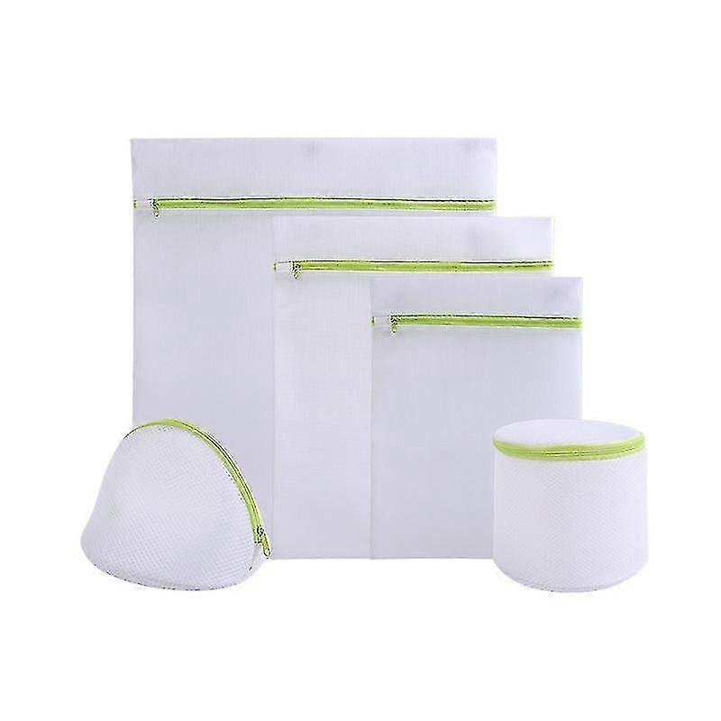 6pcs Net Washing Machine Net Washing Net  With Zipper  Cylindrical Washing Machine Bag For Lingerieblouse, Stockings, Underwear