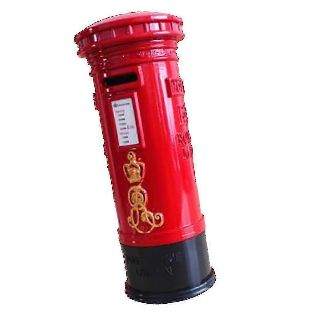 Metal Britain London Red Mailbox Piggy Bank Postbox Money Box