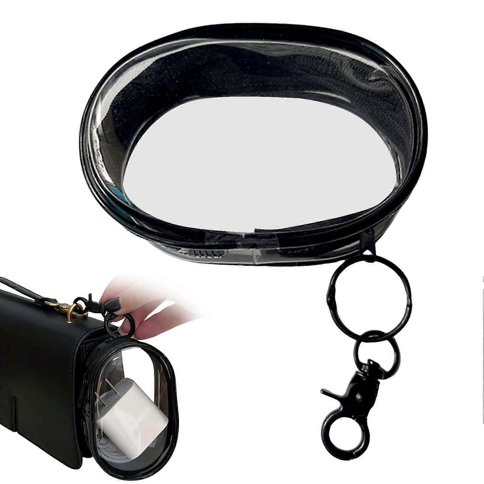 Mini Transparent Storage Pouch Durable Construction Compa Organizer Suitable for Travelers Students