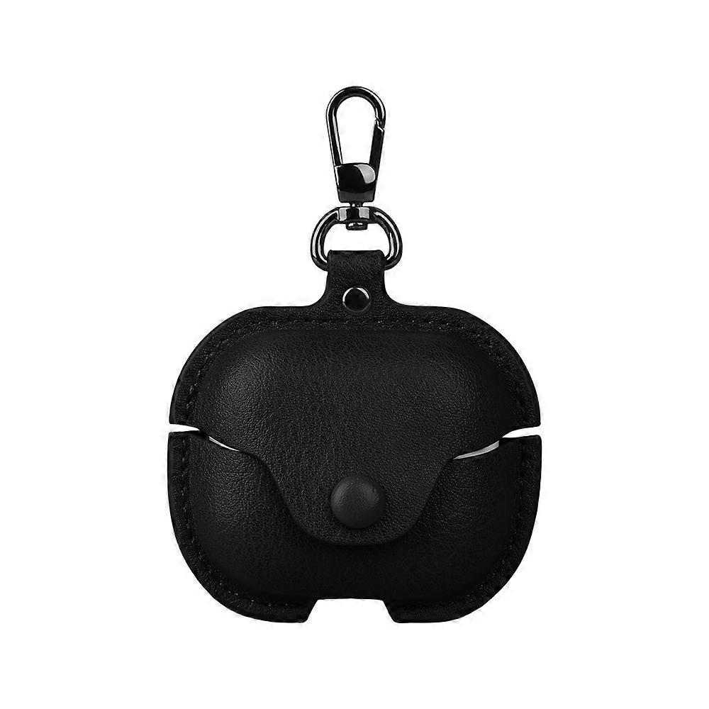 ビジネスレザーBluetoothイヤホン保護ケース、フック付きSamsung Galaxy Buds 3用