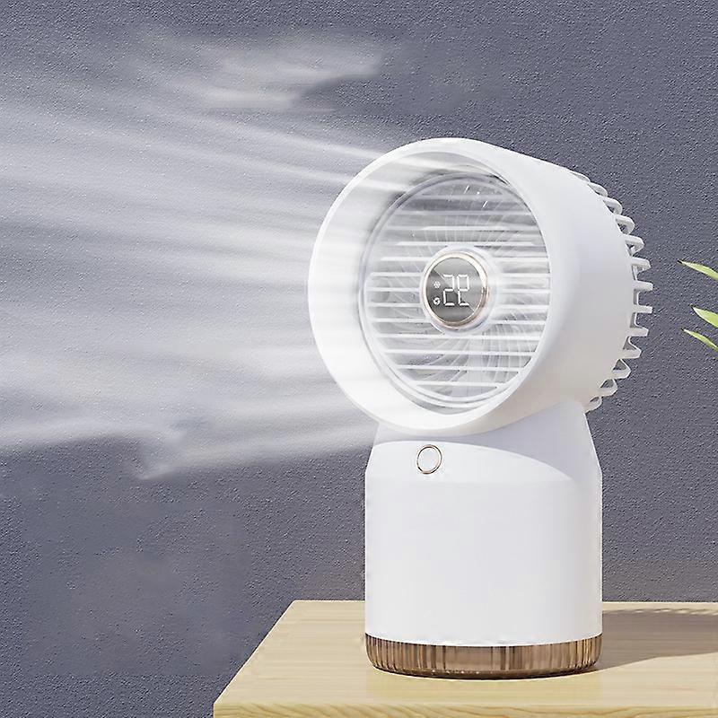 Spray Humidified LED Digital Display Office Home Fan, Style: USB Direct Plug