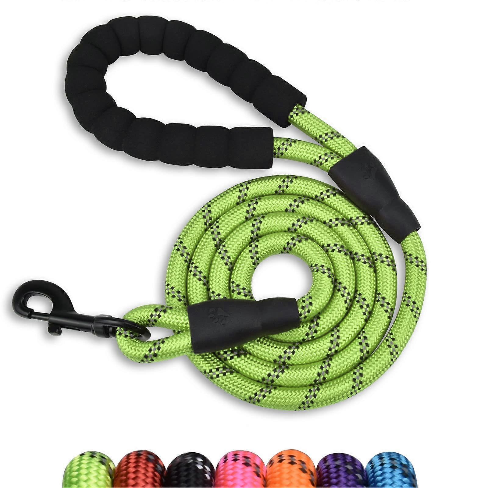 5/6 Ft Soft Padded Stalk With Reflective Rope For Night Walks, Durable Dog Accessory