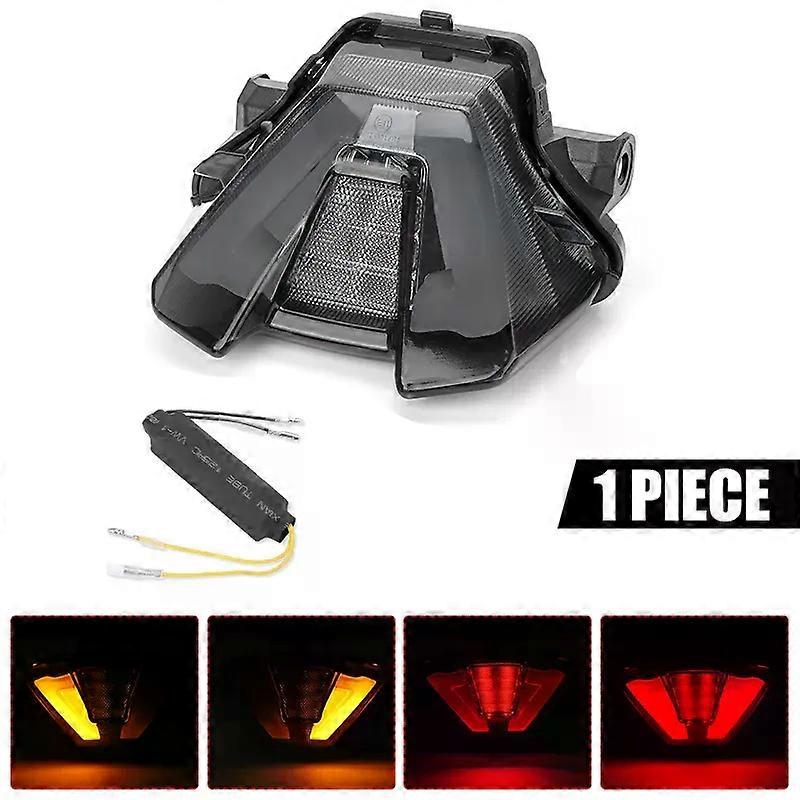 Motorcycle Modified Taillight Brake Turn Signal Integrated Tail Lights Rear LED Light compatible for  YAMAHA MT07 MT 07 2021 2022 2023 2024