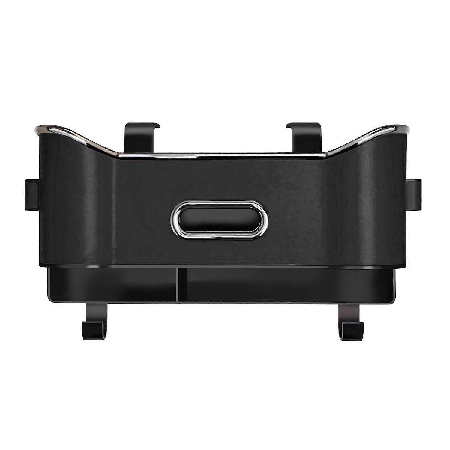Multifunctional Car Seat Back Storage Box with 2 Sturdy Drink Cup Holders and Tissue Box Feature, Universal Fit for Various Car Seats (Black)