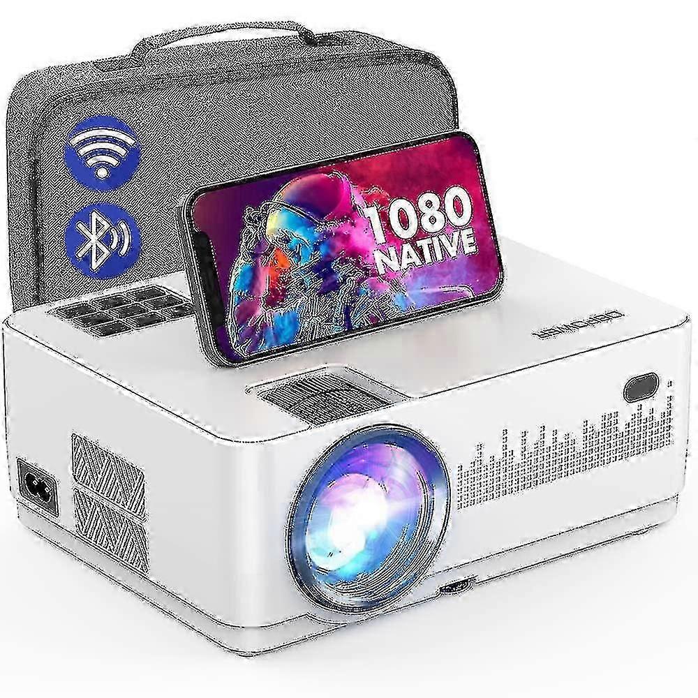 מקורי HD 1080p Wifi מקרן Bluetooth, זום וטיימר שינה, תמיכה מקרן סרטים בחוץ, Hom