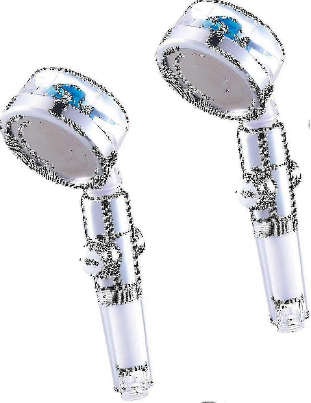 Eco-tornado - Double Pack - Douche à pression à économie d’eau - Douchette rotative à 360° - Douche avec anticalcaire