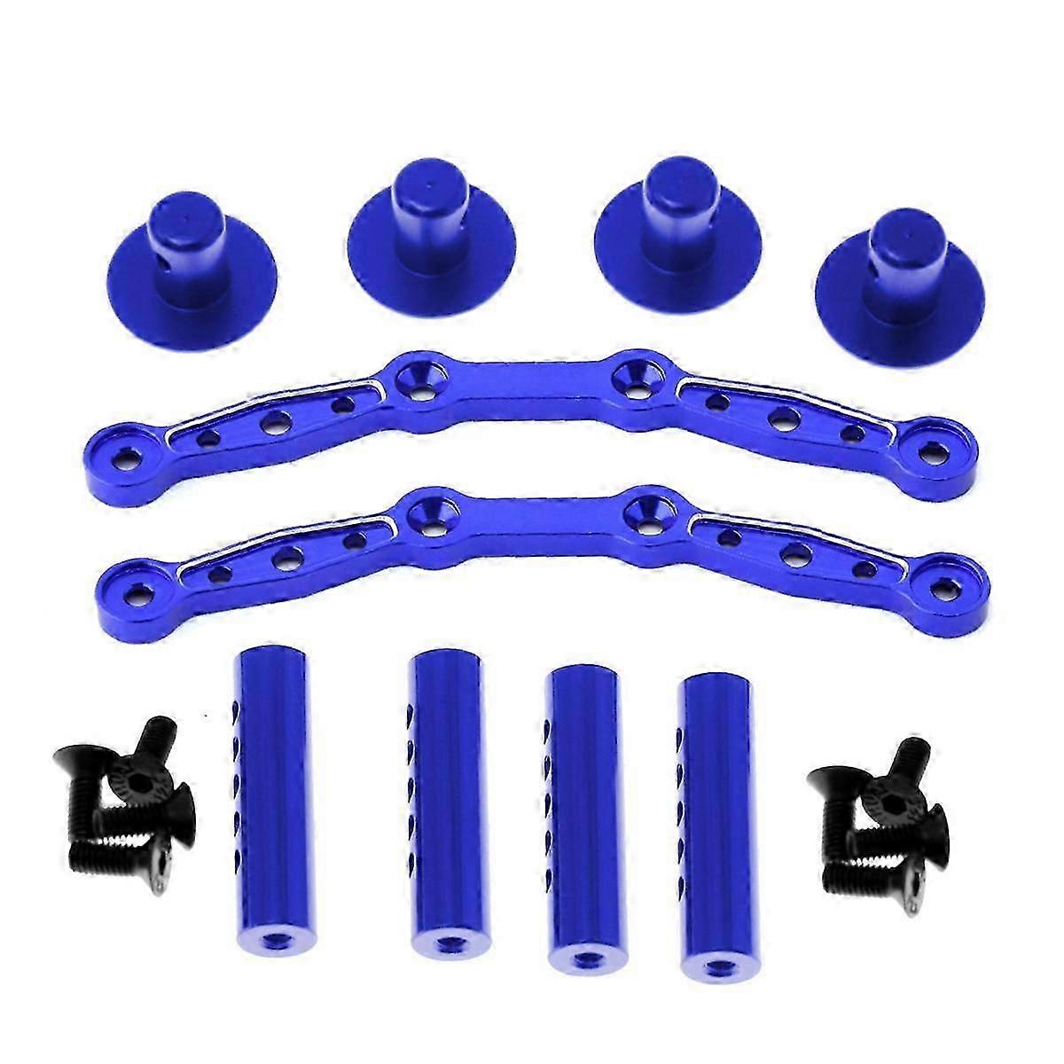 RC Car Body Post Mounts Aluminum Alloy Front and Rear Shell Column for Arrma 1/8 Mojave RC Car Upgr