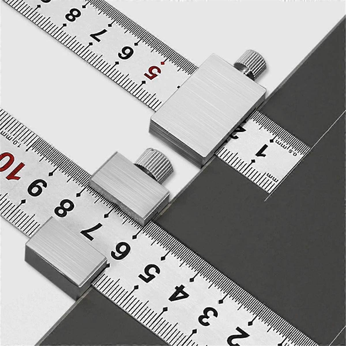 Woodworking Tools Steel Ruler Positioning Limit Block Measuring 400mm
