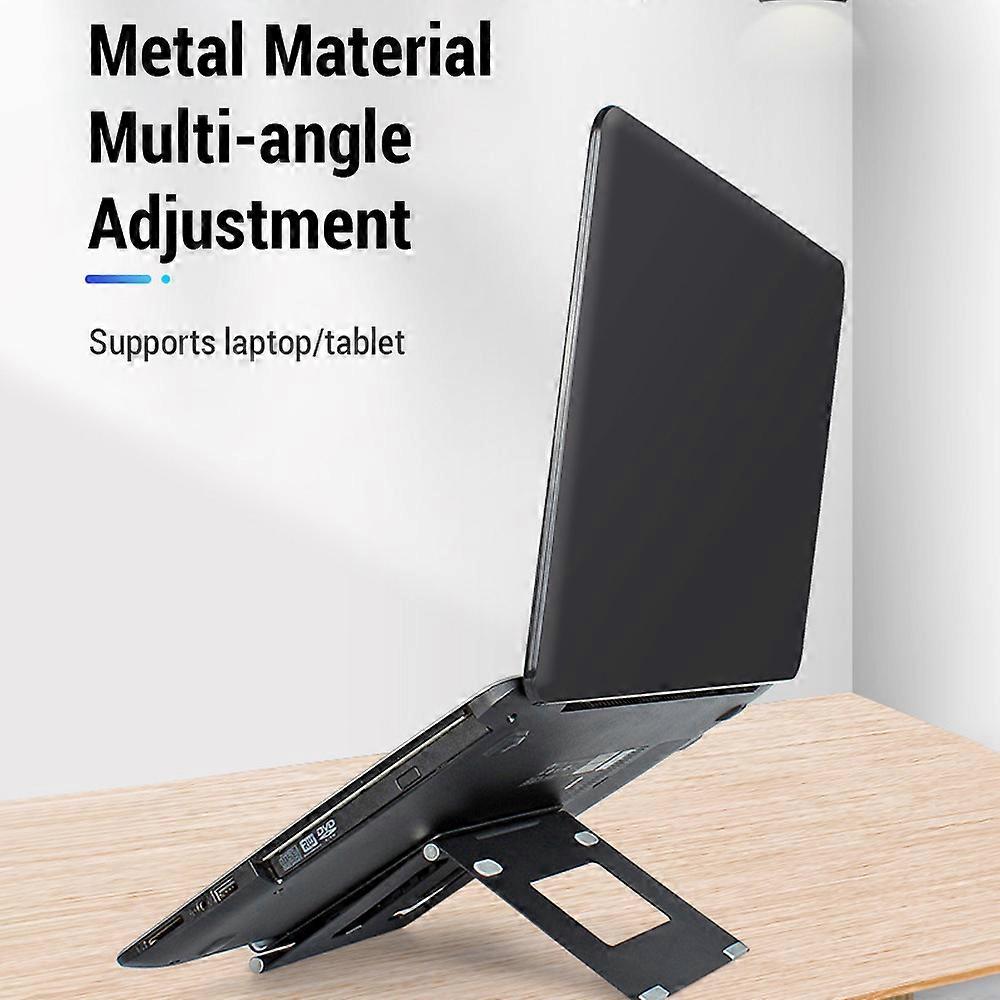 Laptop tablet universal adjustable and convenient to carry desktop stand computer heat dissipation black
