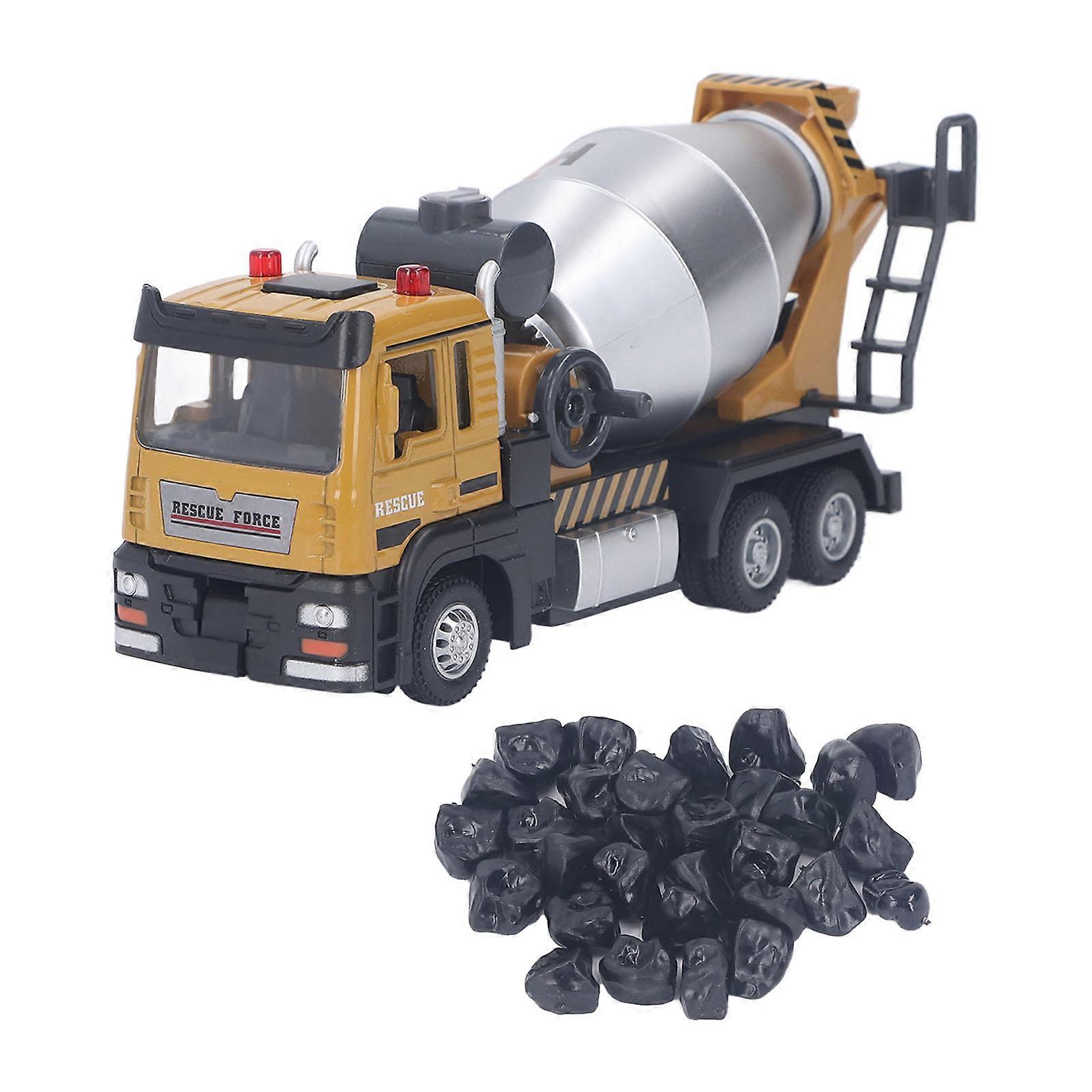 1:32 Scale Mixer 360 Degree Rotating Alloy Construction Truck Model Toy with Simulation Sandstone