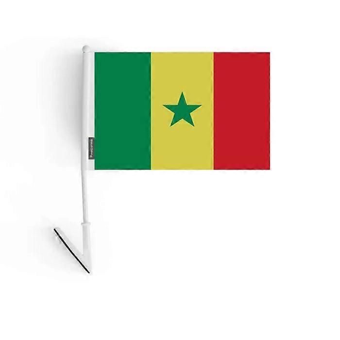 Adhesive flag - Senegal - 14 x 21 cm - 5 pieces - Polyester - Lightweight and durable
