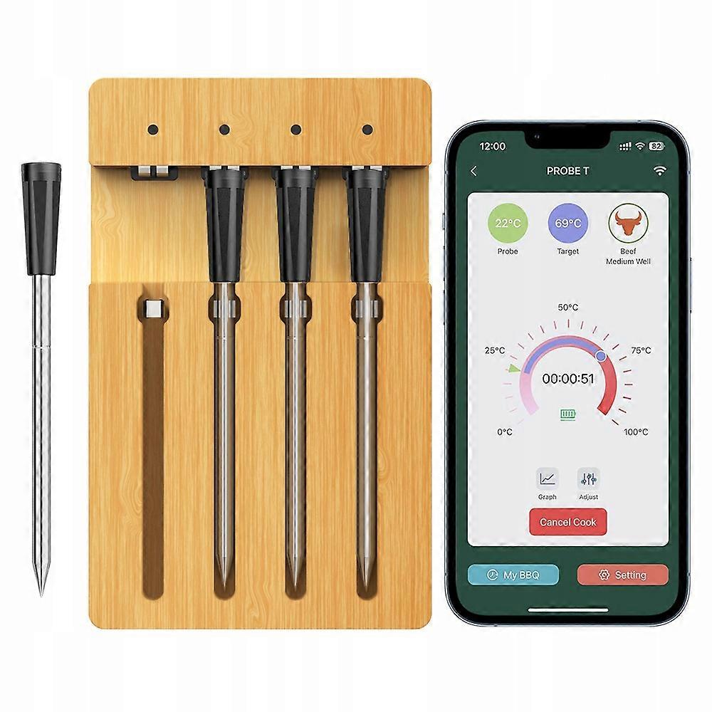 98ft Wireless Meat Thermometer Bt Smart App