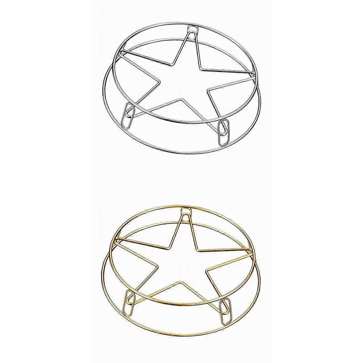 2Pcs Stainless Steel Rack Cooking Stand Steaming Rack