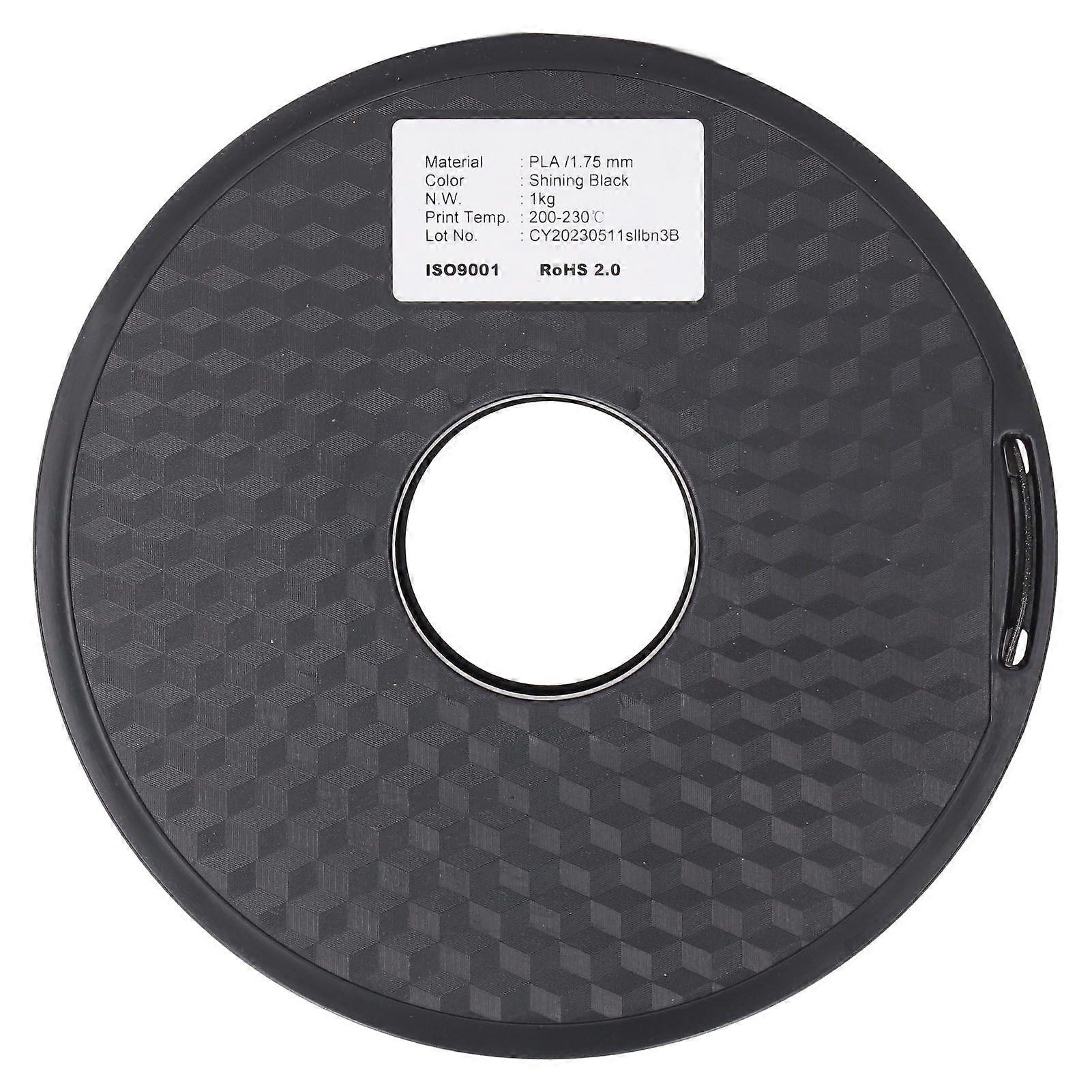 2025 Latest Model 3D Printing Consumable 1.75mm Soft Shining Black Neatly