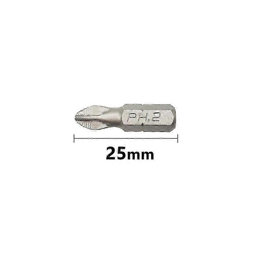 1pc Ph2 Magnetic Screwdriver Drill Bit Cross Head 25/50/65/70/90/127/150mm 1/4' Hex Shank Anti Slip