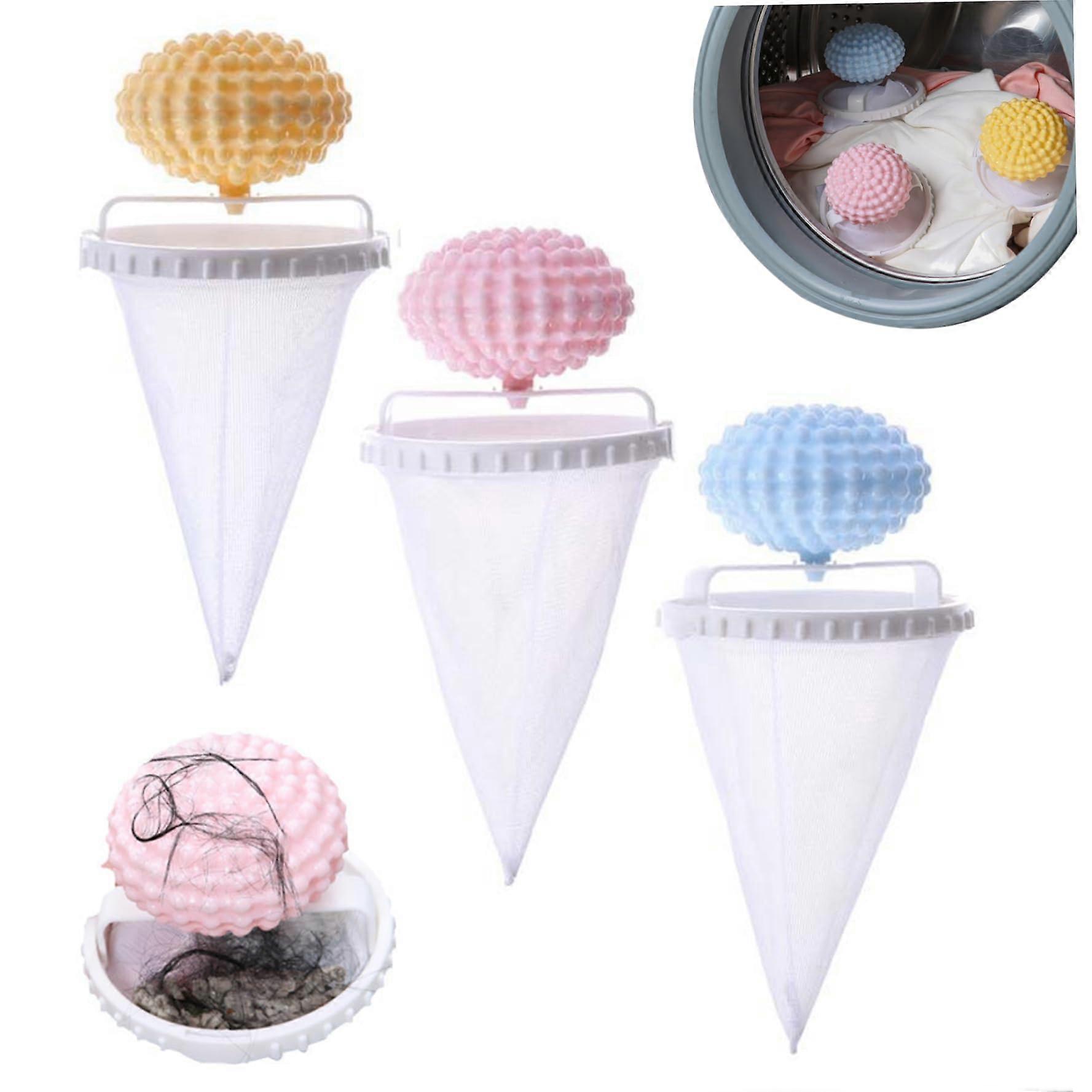 WäscheFusselfänger  3piece floating lint filter with washing machine balls