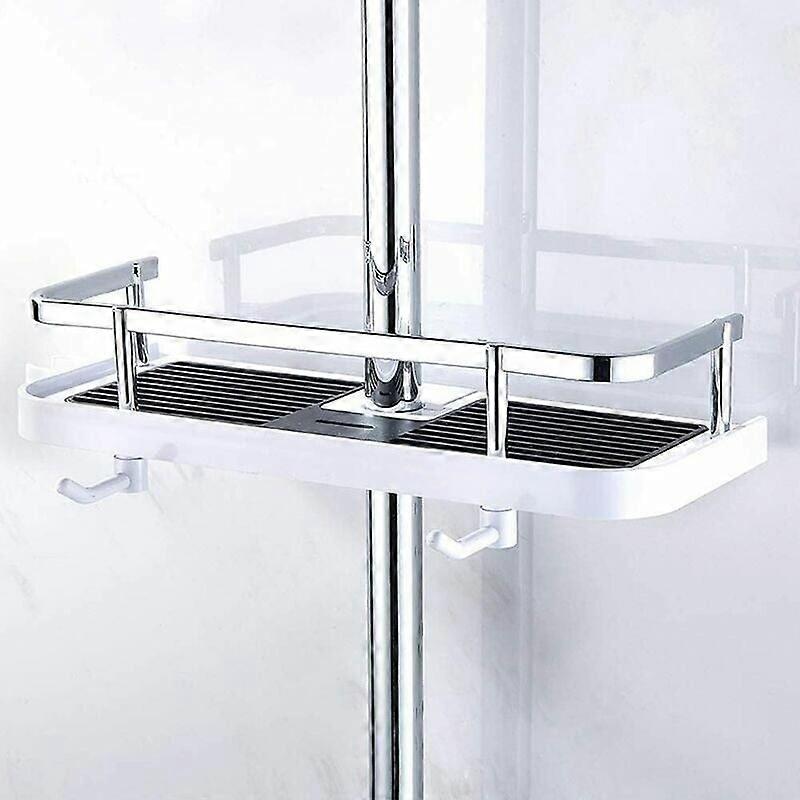 Adjustable Wall Mounted Shower Shelf, Bathroom Kitchen Storage Basket 30*12*6 cm