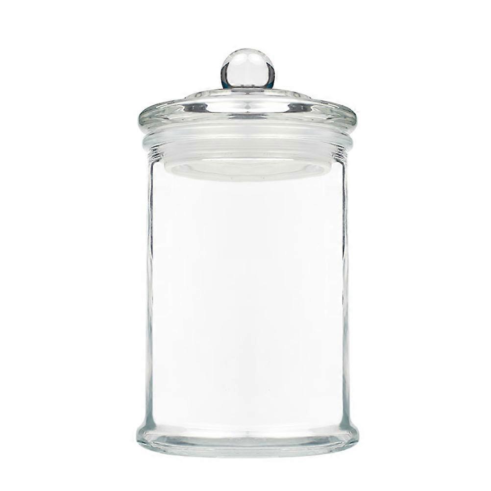 Transparent Glass Storage Jar Airtight Food Container for Snacks, Nuts & Cereals, Simple Design for Kitchen Organization