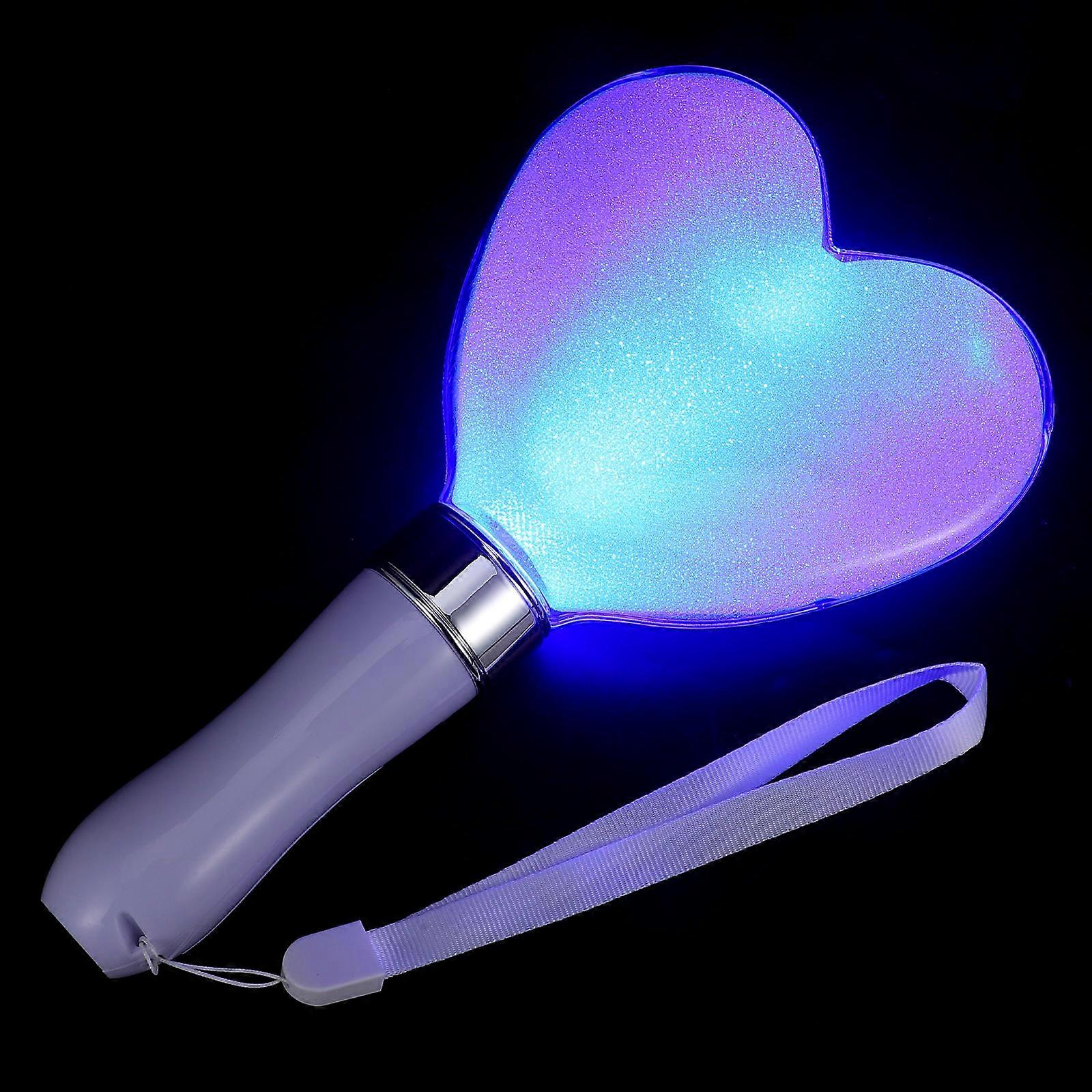 Heart Shaped LED Light Stick, Cheering Wand for Concerts, Festivals, Glow Events, Compact Fan Essential