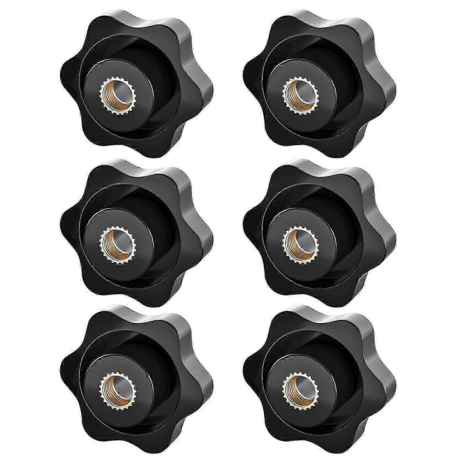 M8 star knob clamping nut, threaded adjustable for mechanical furniture electronics p