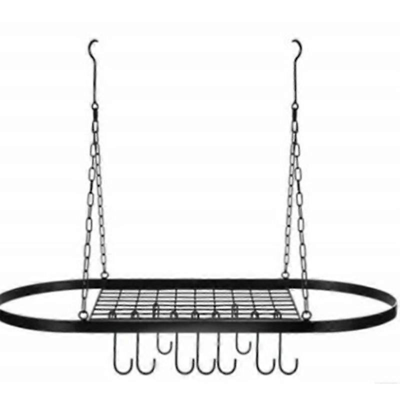 Pot Rack Black Kitchen Shelves