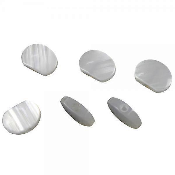 3-5pack Oval Acryl Gitarre Tuner Maschinenkopf Perloid Knöpfe 6 Stück Weiß