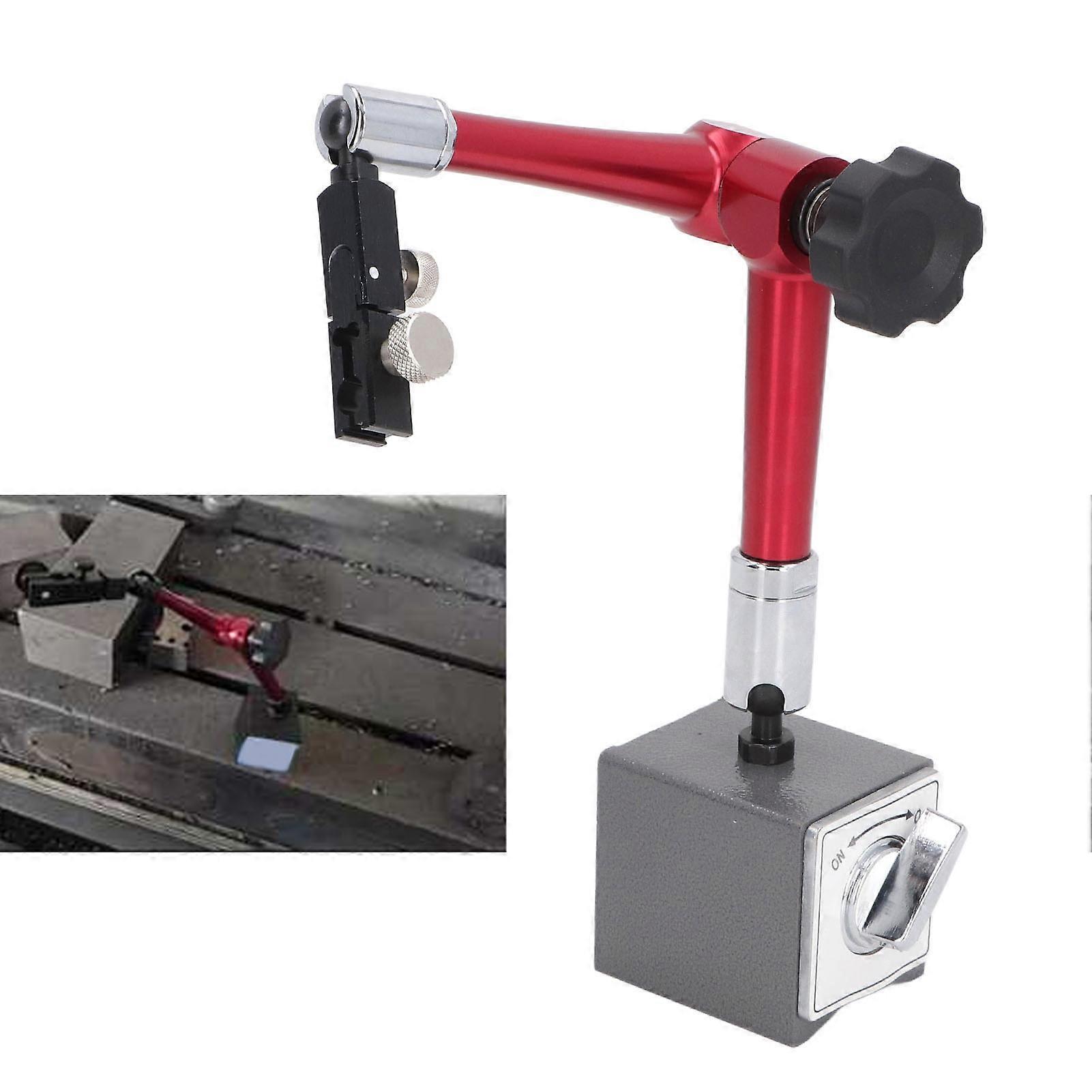 Magnetic Base Stand Dial Indicator Base Adjustable Arm Universal Fixture Tool for Measurement 
