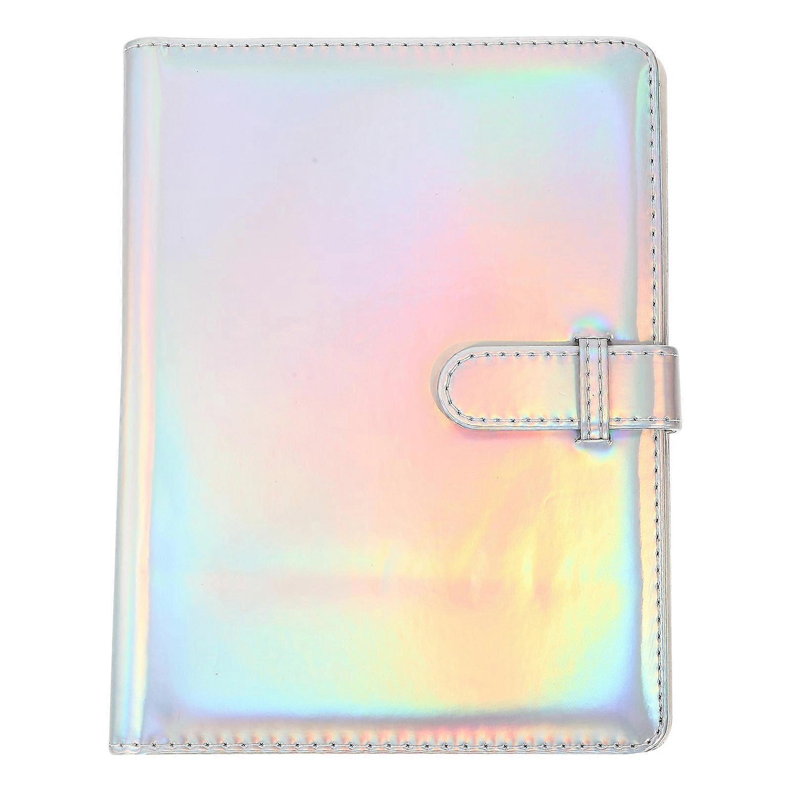 Mini Photo Album Photo Storage Memory Preservation Pu Material 19.6x15.5cm Silver 1Pcs