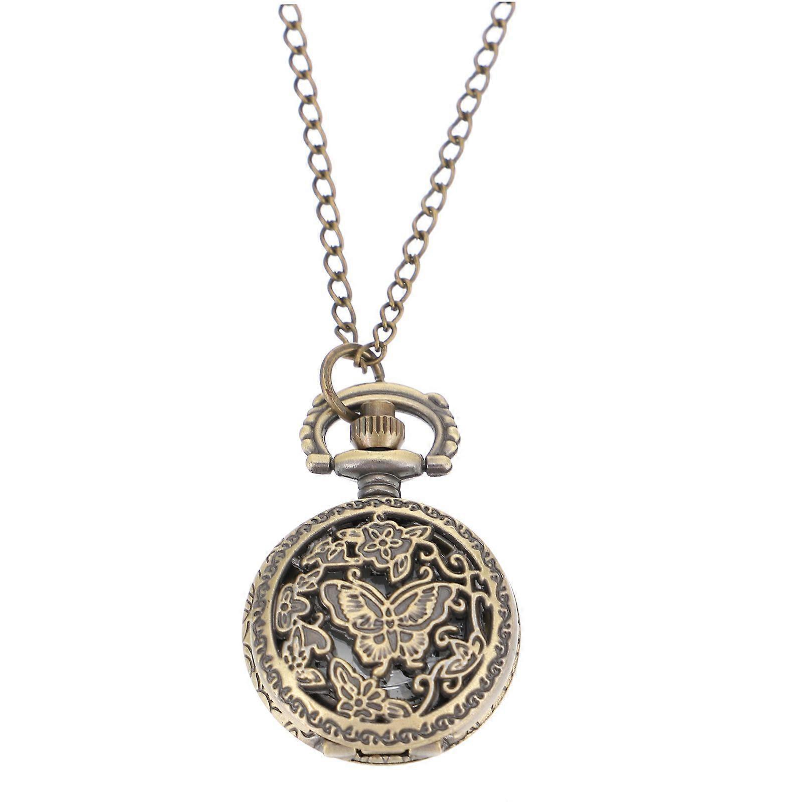1Pc Retro Pocket Watch Unique Pocket Watch Lightweight Watch with Chain