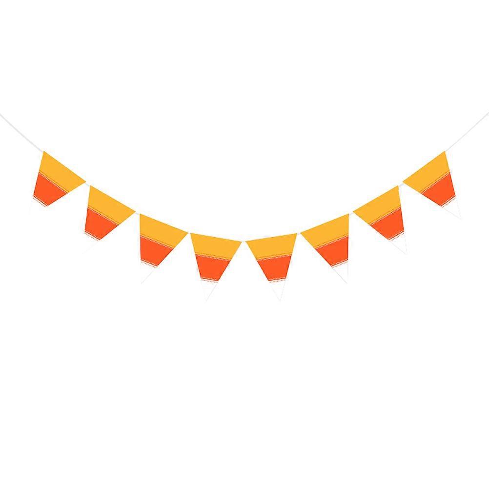 Triangle Hanging Banner Fall Party Decorations Assorted Color Decoration 1Pcs