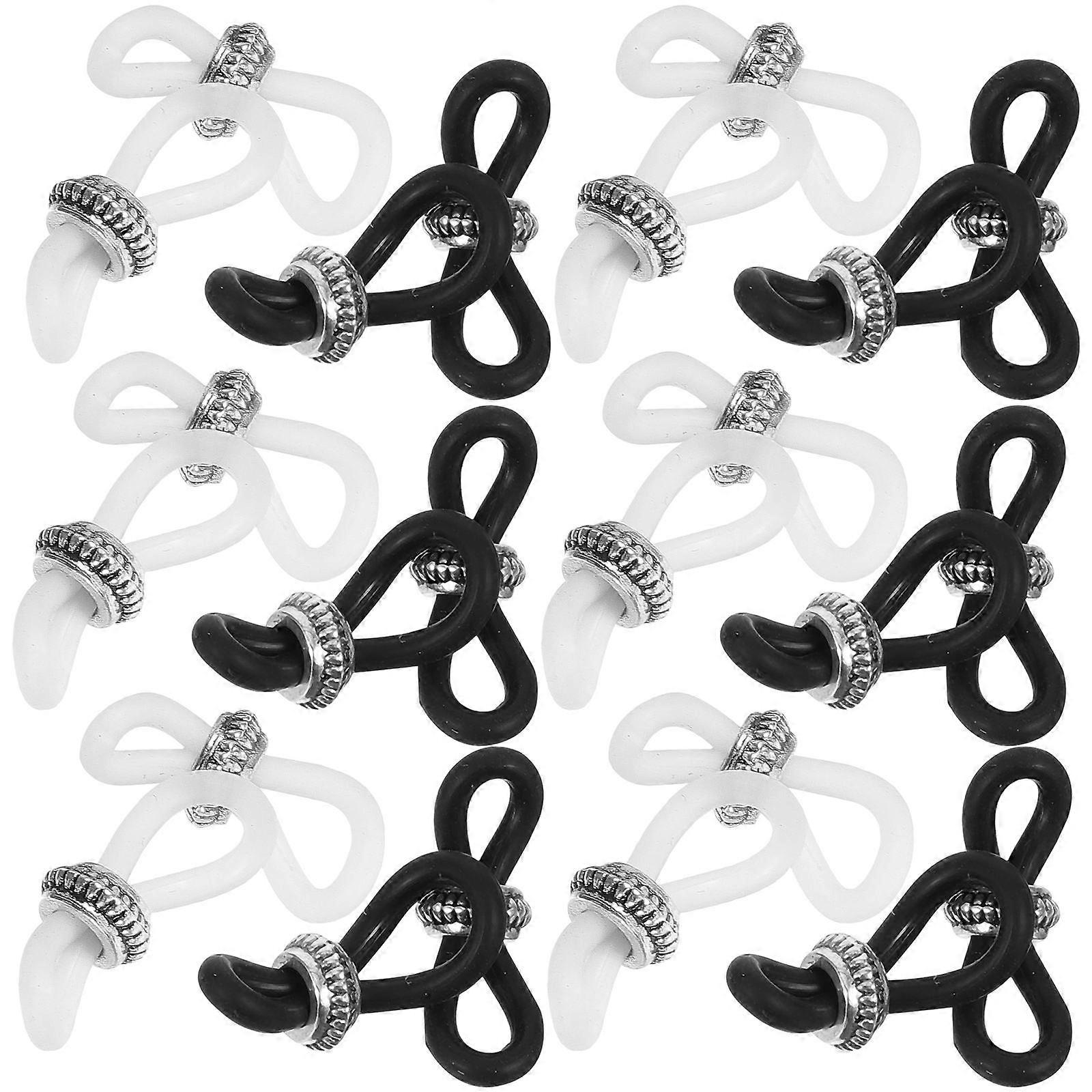 Retainer Chain Ends Eyeglass Chain Ends Anti Between Glasses and Chain Assorted Color 2.20X0.50X0.20cm 20Pcs