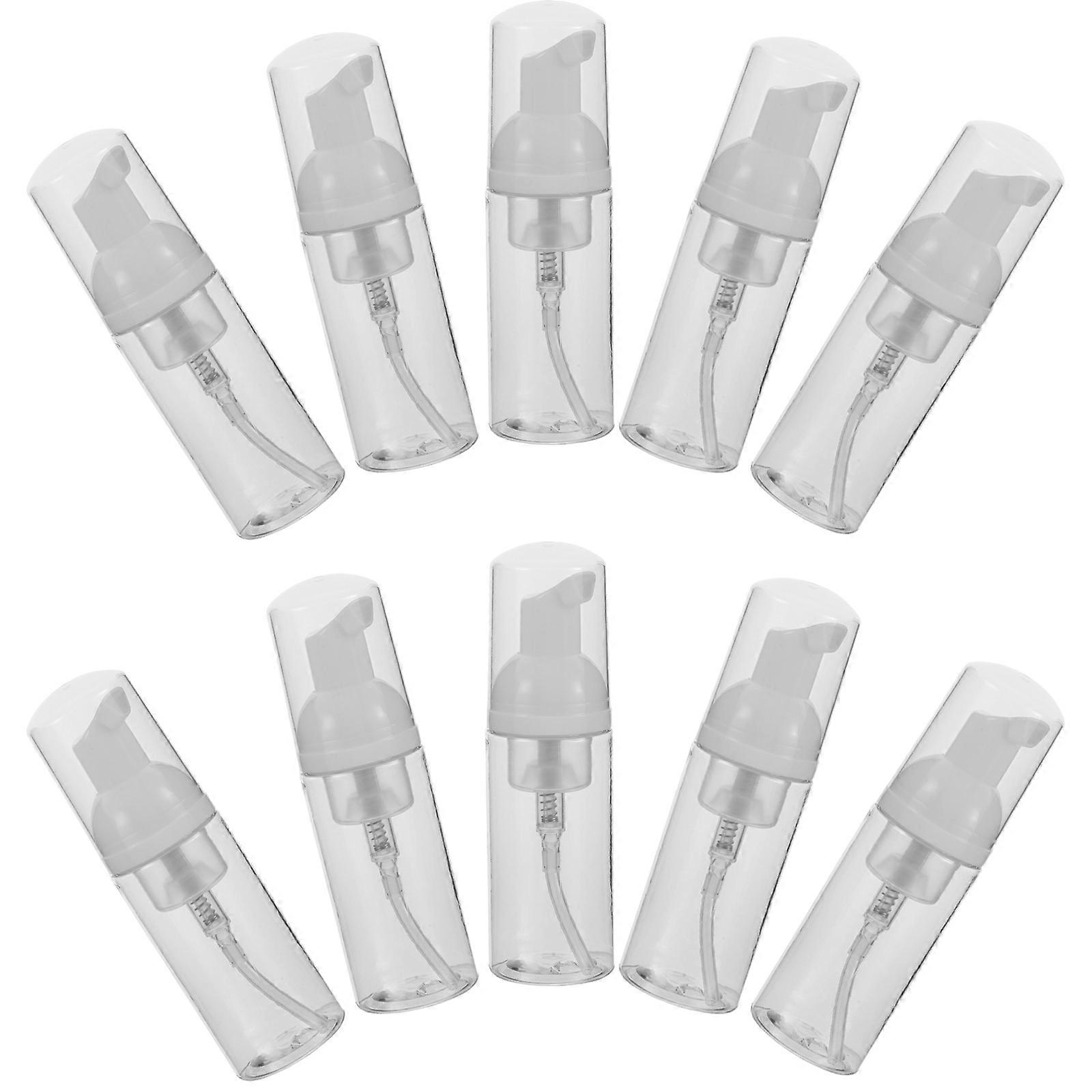 10pcs Leakproof Foaming Soap Dispenser Bottles for Travel Skincare Shampoo Cosmetics Mousse Foam Containers Secure Portable Plastic Bottles