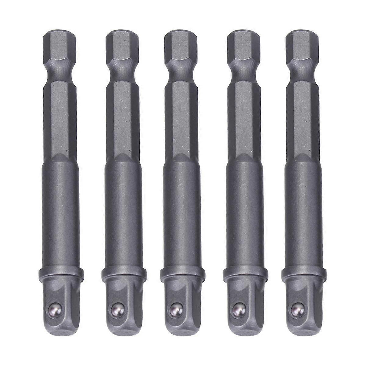 Square Drive Socket Adapter Workshop Maintenance Spring-Loaded Ball Bearing Fixing 65mm 5Pcs