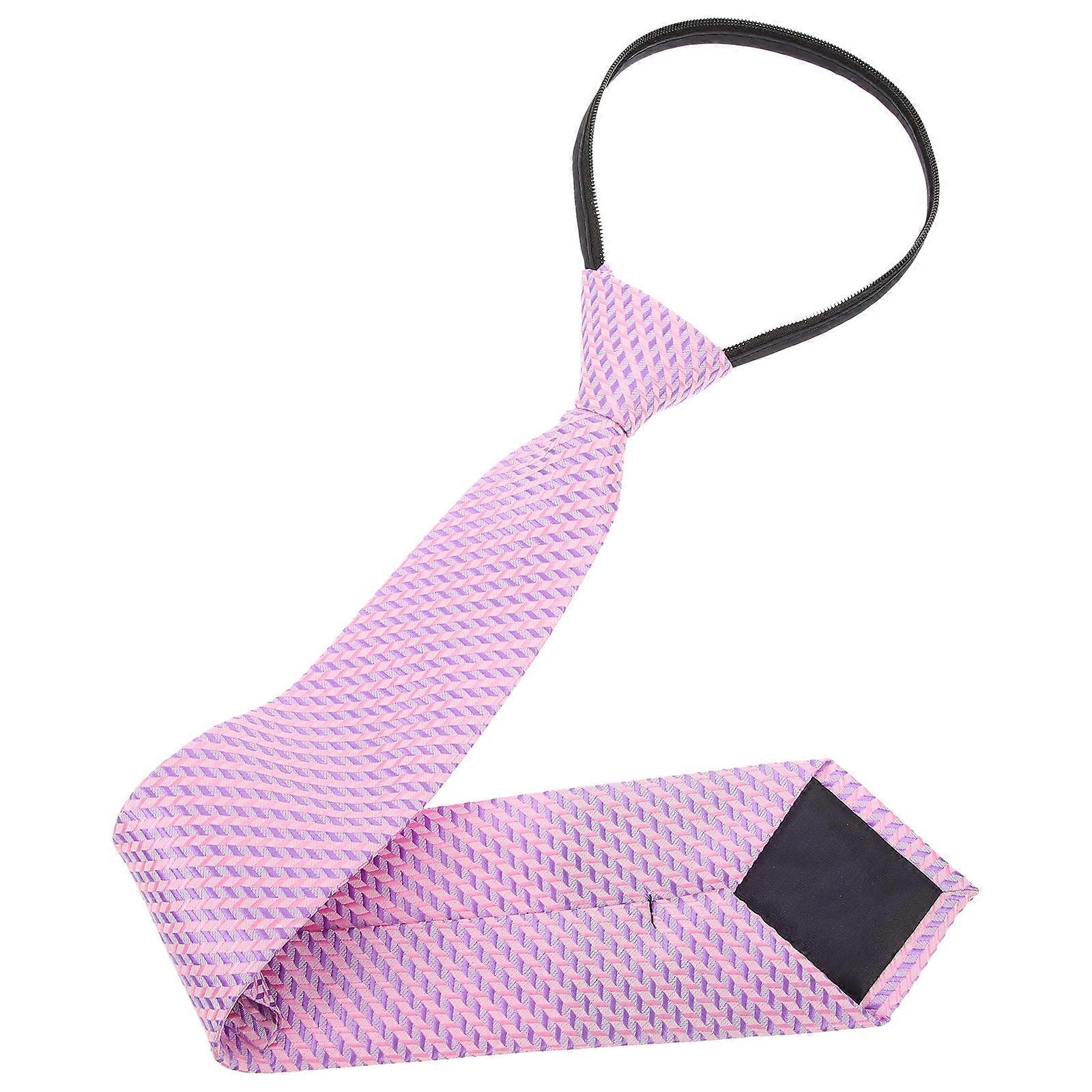 Necktie With Zipper For Men Pre-Tied Adjustable Zipper Ties Durable Business Formal 1Pack