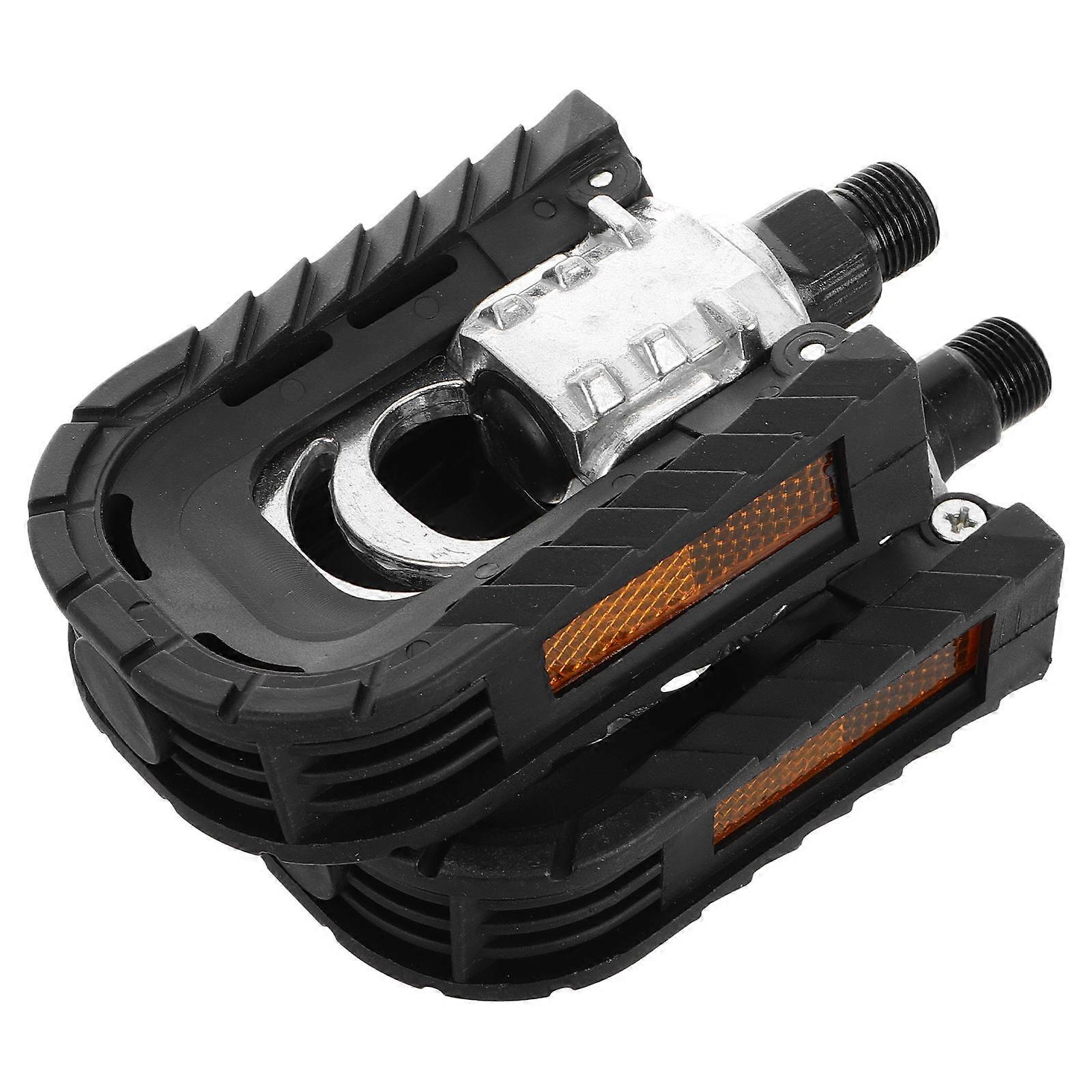 Folding Pedals Stability Enhancement Metal Bicycle Pedals Replacement Part For Commuters 12.50X7.00X3.00CM 1 Pair