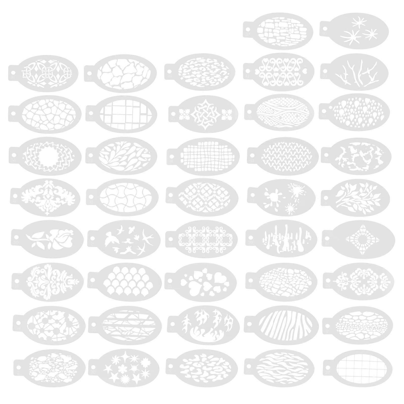 Face Paint Template Stencil Body Painting Template School Carnivals Round Design 14.2X7.6cm 42Pcs