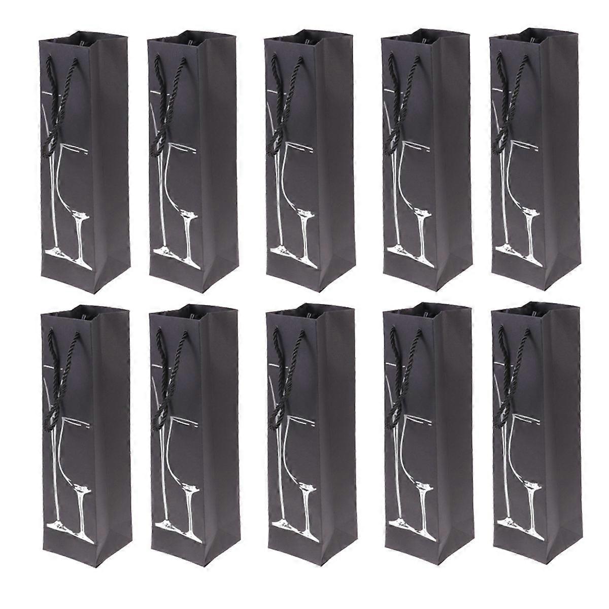Bags Red Bag Silver Goblet Portable present Packaging Storage Use Square Bottom Delicate Design For 12Pcs