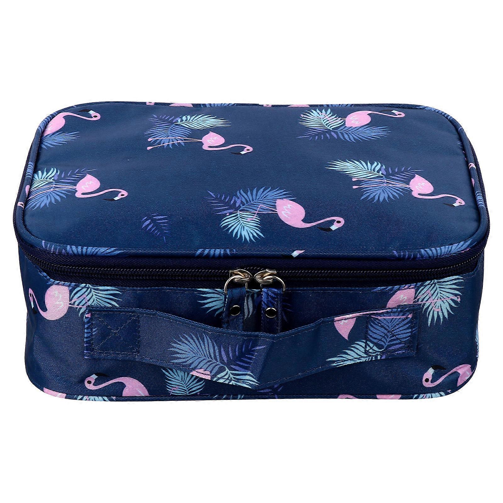 Bathroom Bag For Traveling Large Capacity Water Resistance Toiletry Bag Sturdy Portable Travel Essentials Packing Navy 25x19cm 1Pcs