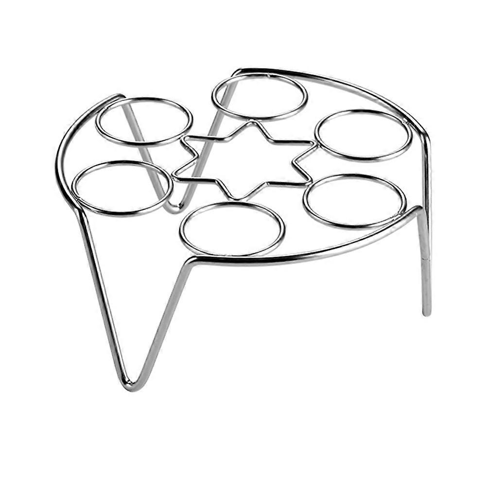 Steaming Rack Egg Holder Stand Food Grade Stainless Steel Home Cooks Making Hard Boiled Eggs 17.5x17.5x8cm 2Pcs