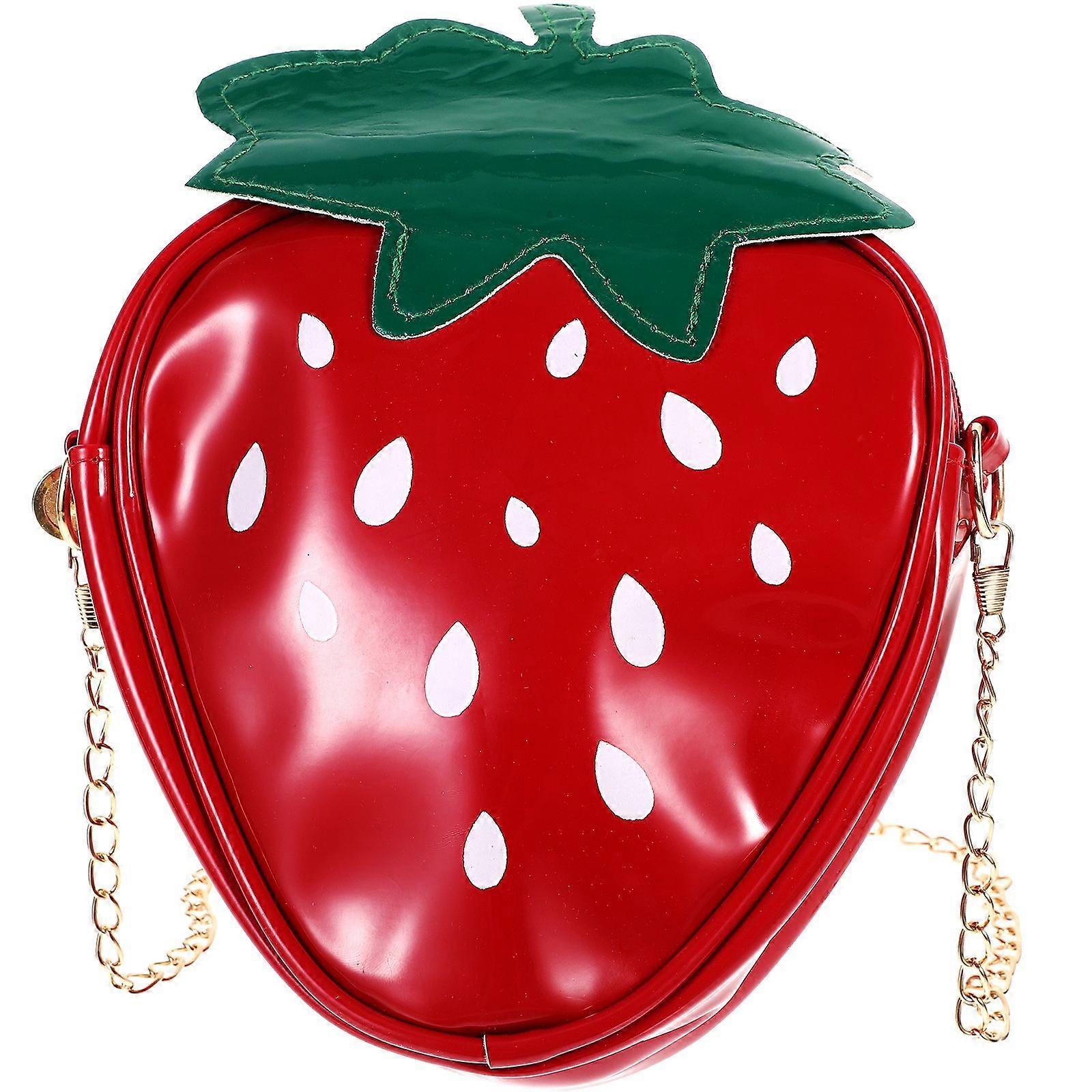 مضحك شكل الفاكهة حقيبة كتف واحدة حقيبة سلسلة حقيبة واحدة عبر الجسم حقيبة للنساء والفتيات